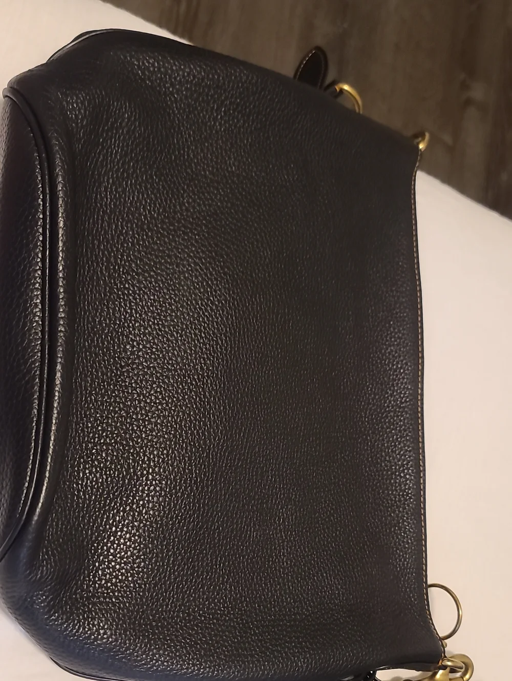 Coach Pebbled Leather Bucket Bag